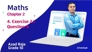 Maths Class 10 | Chapter 2 | Topic 4 | Exercise 2.1 | Question 6 | in urdu | tutoria.pk
