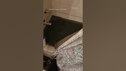 Toilet overflows and floods apartment in Ottawa #shortsviral  #sandstorm #hurricane #floodtoilet