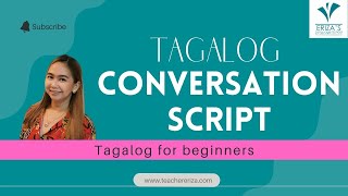 Tagalog Conversation Script for Beginners