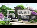 Modern villa   base game  no cc  the sims 4 speed build