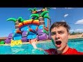 WORLDS BIGGEST BACKYARD WATERSLIDE!!