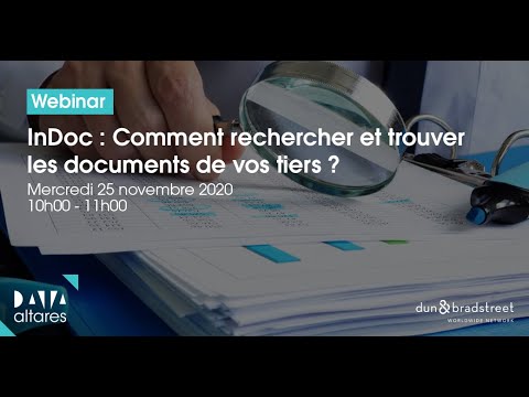 WEBINAR REPLAY | InDoc : Comment rechercher et trouver les documents de vos tiers ?