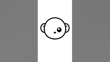 How to Draw a Cute Monkey Face 🐵 Easy Guide