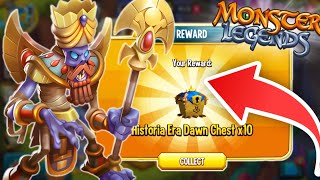 How To GET Over 60+ FREE Historia Era Dawn Chests In Monster Legends! | FREE Link Rewards!!!