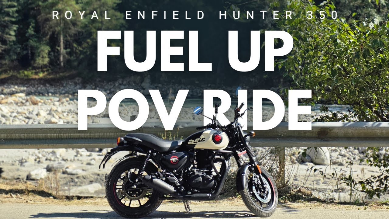 Beginner Rider goes for first fuel up in Manali! | Royal Enfield Hunter 350 |