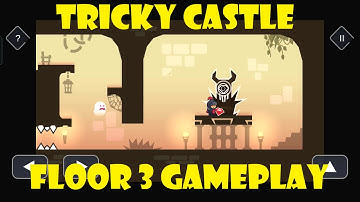 Tricky Castle  Floor 3 (Level 21 - 30), Bats and Stars Gameplay.