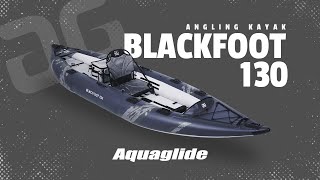 Aquaglide Blackfoot HB Angler XL Hi-Pressure Inflatable Fishing Kayak w/2do seat 