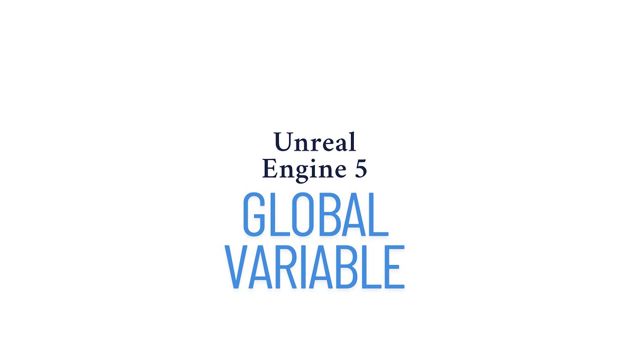 Unreal Engine 5 #4 Global Variable Kullanımı #unrealengine5 - YouTube