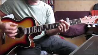 Video thumbnail of "blood like Lemonade (Morcheeba) cover acoustic guitar"