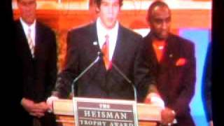Sam Bradford 2008 Heisman Speech