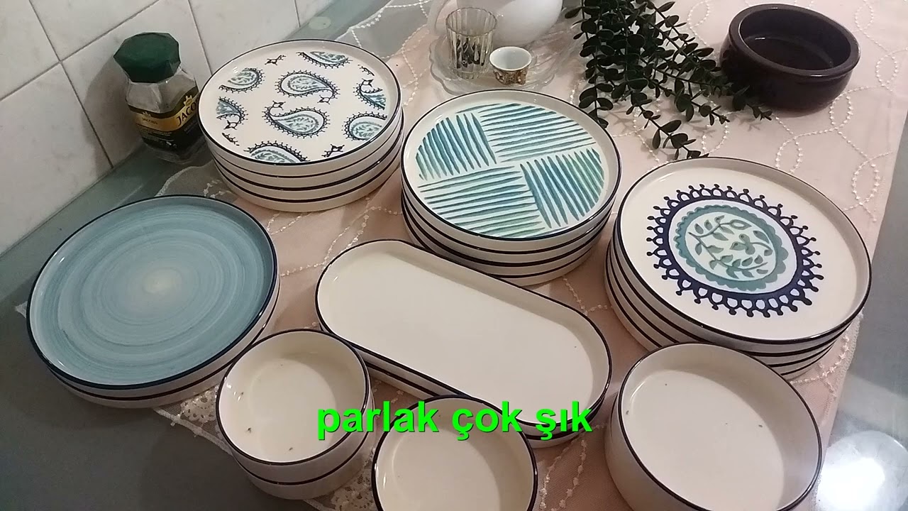 Kitchen Life 22 Parça 12 Kişilik BlueDay Stackable Kahvaltı Takımı - Lüx Kahvaltılık Sunum Seti