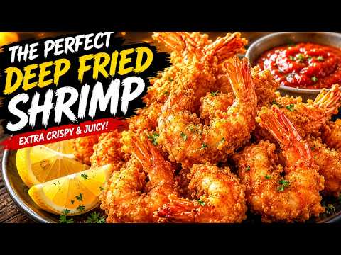 Crispy Fried Garlic Parmesan Shrimp | Better Than Any Restaurant!