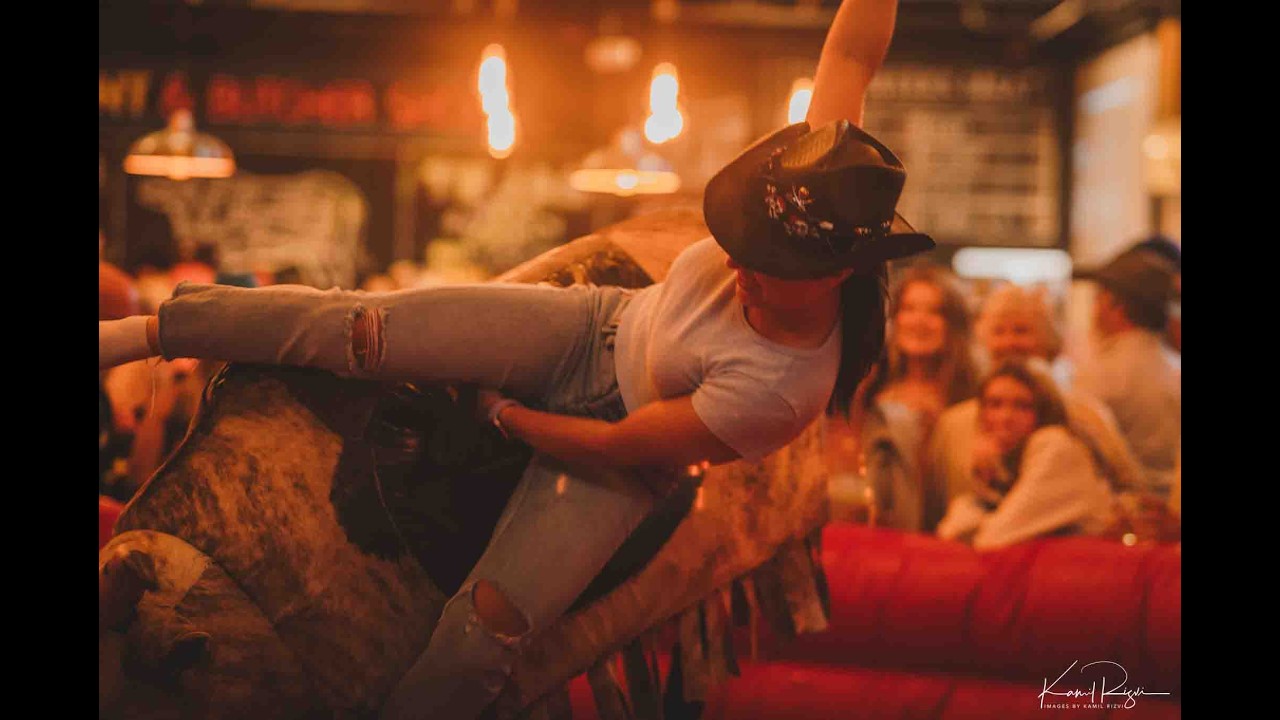 Urban Cowboy Rodeo Mechanical Bull Riding Party - YouTube