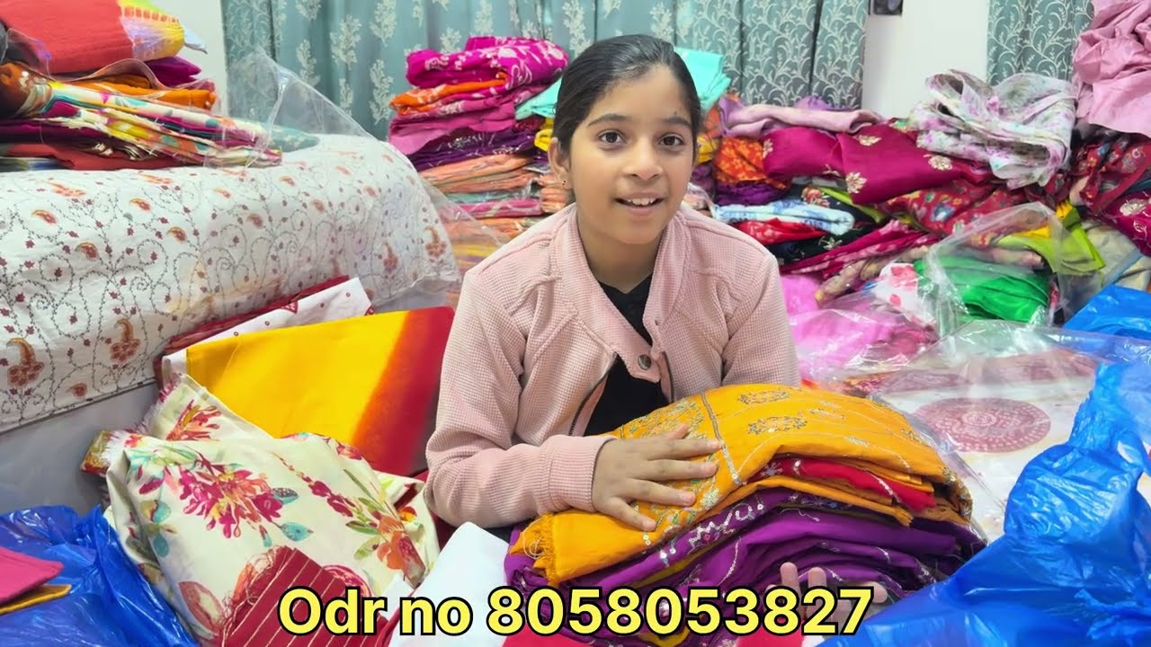 4 meter ke suit  Ne macha Di Dhamal// Aaj jiya ne dikhaya trending suit ka collection // 