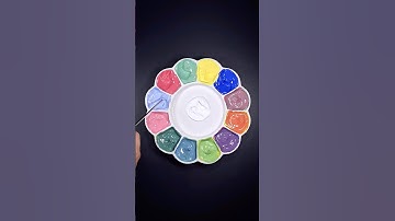 Making 9 Colors with Only 4 Primary Colors #colormixing #colorzara #shots