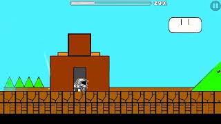CAT MARIO IN GEOMETRY DASH | Syobon adventures 47% screenshot 5