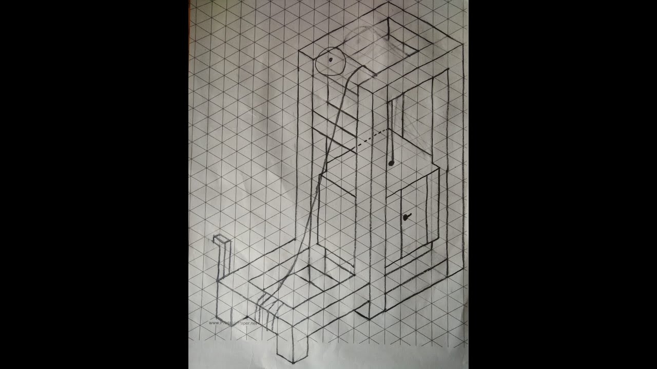 1st Isometric drawing - YouTube
