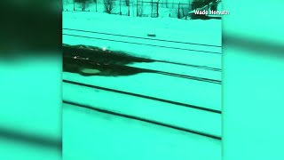 Train tracks set on fire to keep Chicago trains moving Inside train view