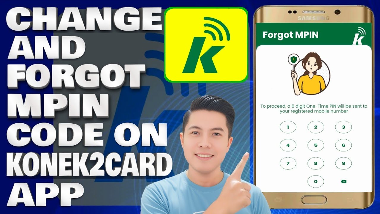 Mpin Random Key How To Change And Forgot MPIN Code on Konek2CARD App - YouTube