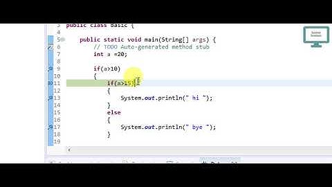 14.Nested if else condition in Java (HINDI/URDU)