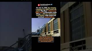 💥 Big Blue Crane Collapse 1999 - Shocking Miller Park Disaster