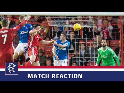 REACTION | Ross McCrorie | Aberdeen 1-1 Rangers rangers fc transfer news