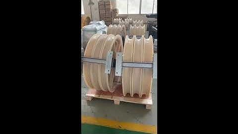 Stringing  Line Tool Nylon wheels Conductor Stringing block For Twin Bundle Conductor