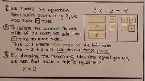 7th Grade Math 6.4a, Model and Solve Two-Step Equations, Algebra