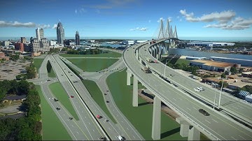 VIDEO: Full rendering of Mobile River Bridge