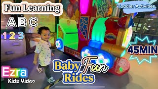 Fun Rides w/ Baby Ezra  | Learn ABCs and Numbers | Toddler Learning | Educational Videos for Kids