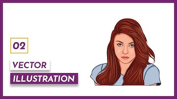 2/2 Easy Vector Portrait Tutorial in Adobe Illustrator for Non-Artists