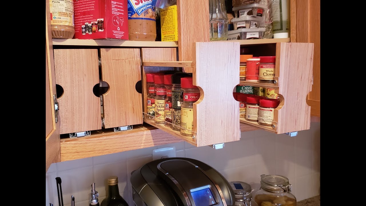 Kitchen clutter banished, DIY spice organizers pt 2/2 - YouTube