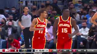 Clint Capela FEASTING in the paint! | Hawks at Nuggets