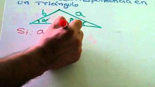 RELACIÓN DE CORRESPONDENCIA EN UN TRIANGULO