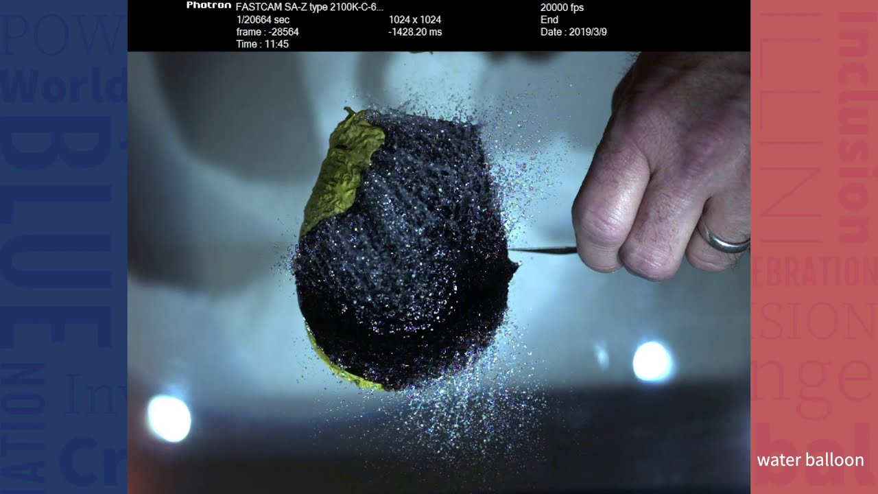 A screenshot from Visualization Laboratory: High Speed Camera Samples