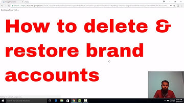 How to delete and restore google support brand accounts BDNL RAKIB