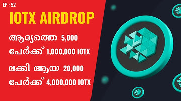 FREE IOTX Tokens Malayalam | IoTeX Learn & Earn CMC Answers | Coinmarketcap Learn & Earn
