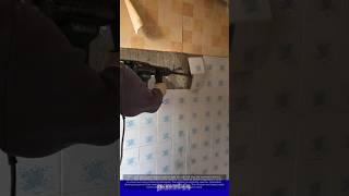 Wow, Satisfying Wall Tile Removal with Powerful Rotary Hammer
