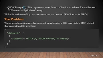 How to Transform a PHP Array into a JSON Format for NEO4J Queries via HTTP API