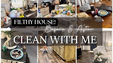 NEW/ FILTHY HOUSE/ CLEAN WITH ME/ MESSY HOUSE CLEANING MOTIVATION/ COMPLETE DISASTER!!!
