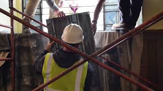 Tiffany windows deinstallation, October 2024