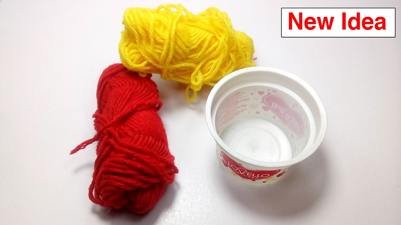 Best And Easy Woolen Thread Hand Craft Work At Home Idea | Episode 3 ...