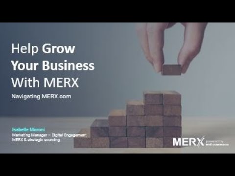 MERX.com Navigation for Supplier Organizations