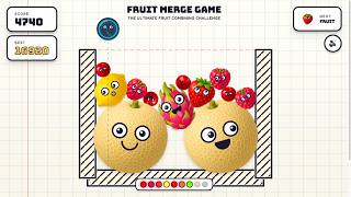 Fruit Merge Suika Game Gameplay – Can I Reach the Watermelon? screenshot 4
