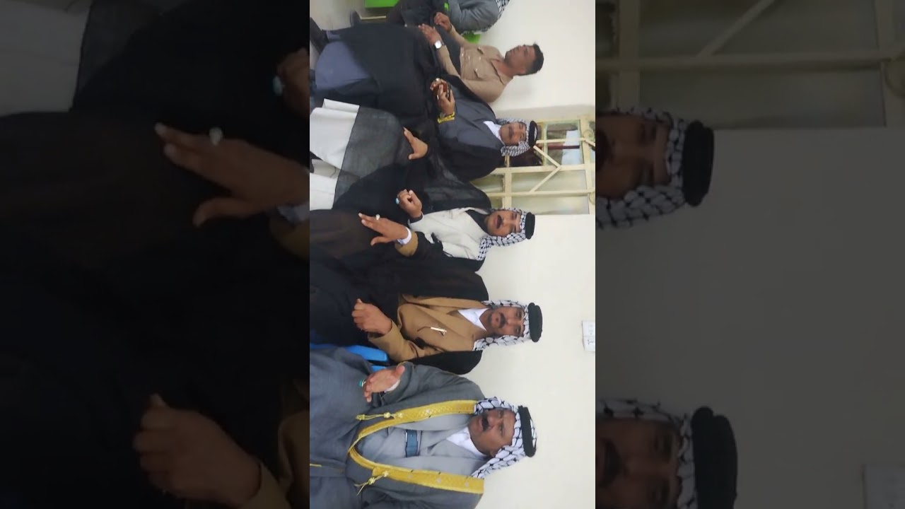 حضور شيوخ قبيلة الزهيرية في المؤتمر الثاني في مظيف الشيخ مشرف خالد البطاح في قظاء الرفاعي