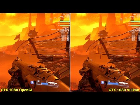 Doom Vulkan Vs OpenGL Pascal GTX 1080 Frame Rate Comparison
