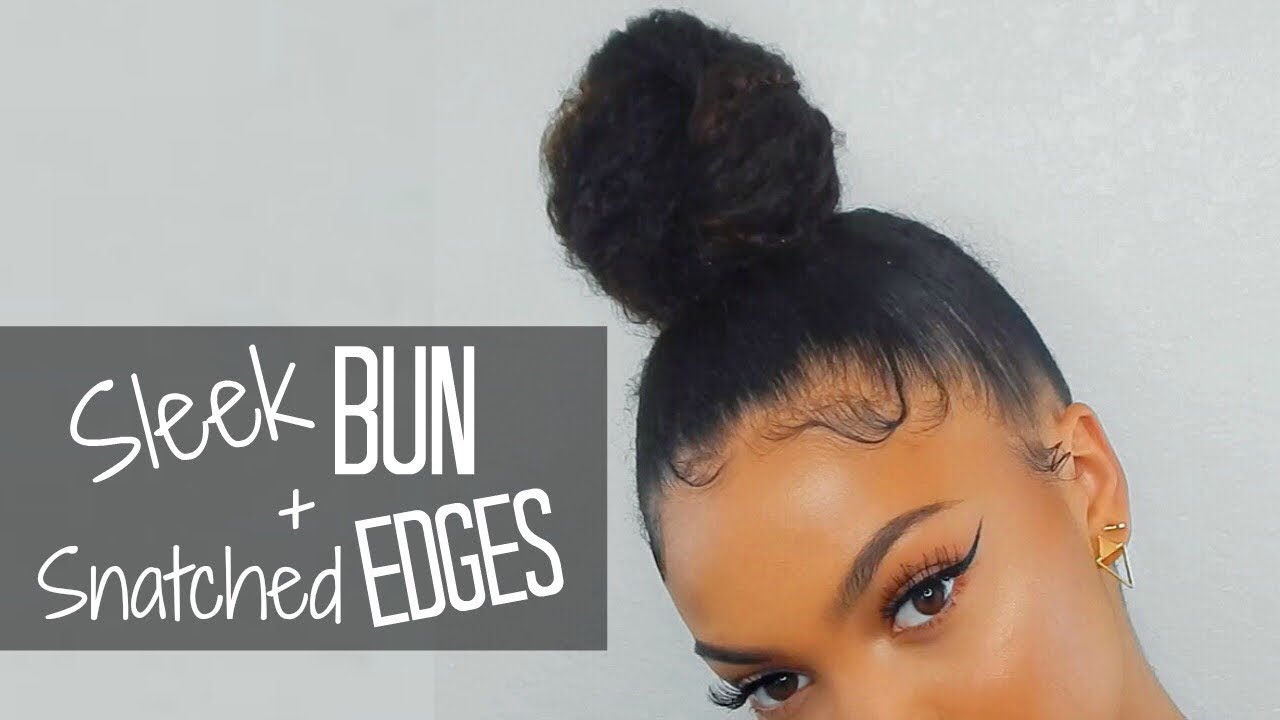 Quick Easy Sleek Top Knot Baby Hair Tutorial Youtube