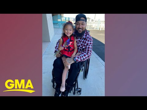 The story behind viral video of dad in wheelchair dancing with daughter onstage | GMA