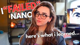 I “Failed” NaNoWriMo… Here’s What I Learned