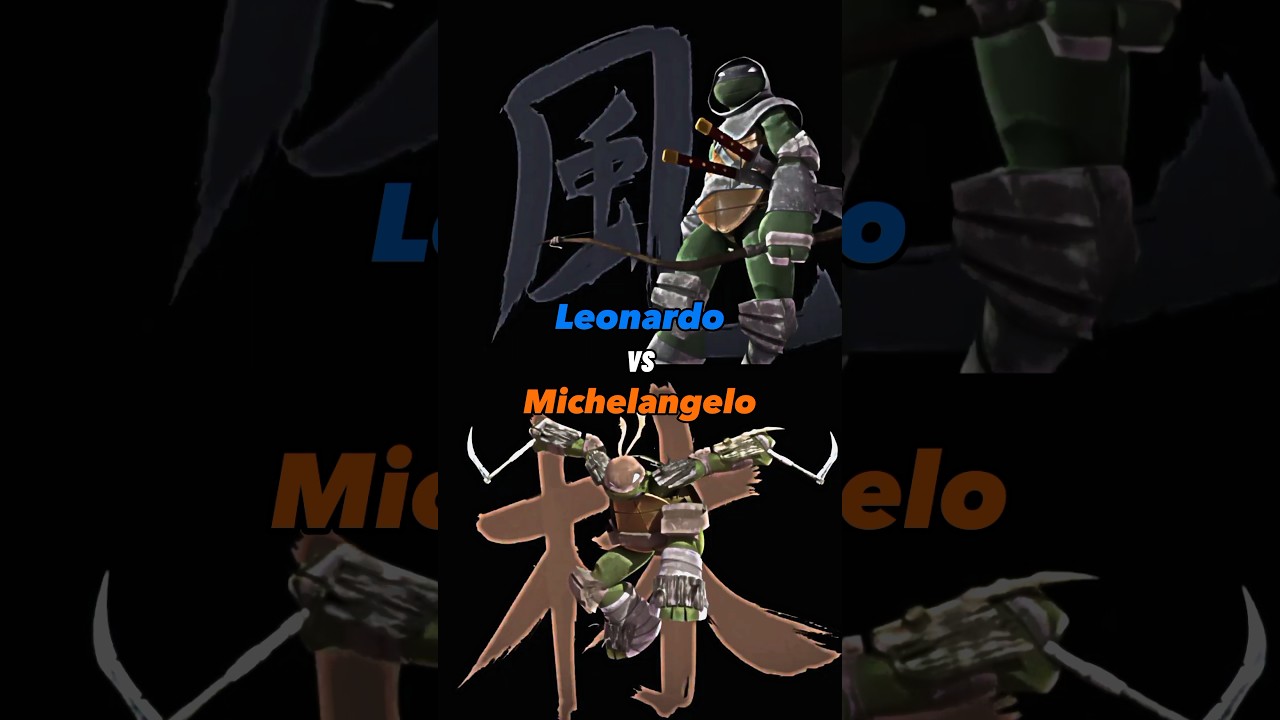 Leonardo VS Michelangelo | TMNT 2012 #shorts #edit #tmnt #tmnt2012 #ninjaturtles #ninja #vs #trend